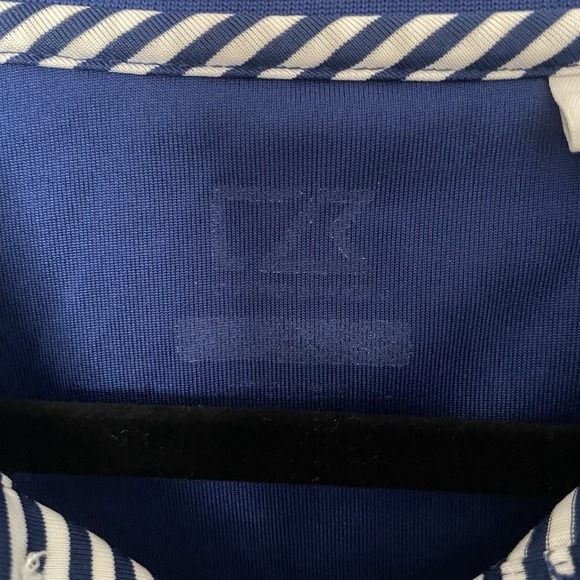 Cutter & Buck Polo Shirt Mens  XL 2016 Ryder Cup Hazeltine Blue White Stripe - Picture 3 of 8
